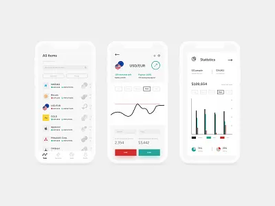 Financial Trading UI finance finance app finance trading forex mobile trading transaction ui ux