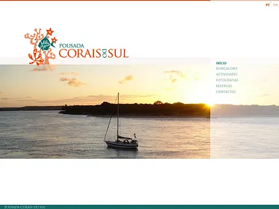 Pousada Corais do Sul 2011 html ui ux webdesign