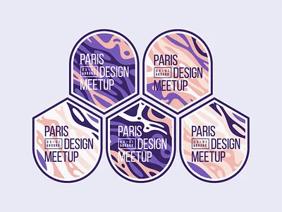 Paris Design Meetup algolia design event fluid fluidity meetup paris search sticker set texture vector