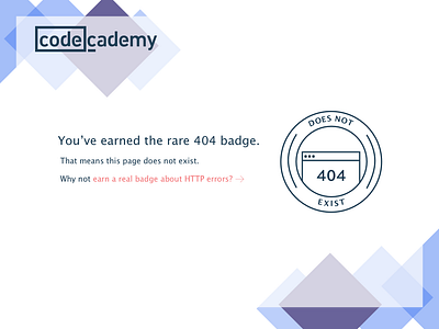 Daily UI #008: 404 page codecademy daily 100 dailychallenge design ui