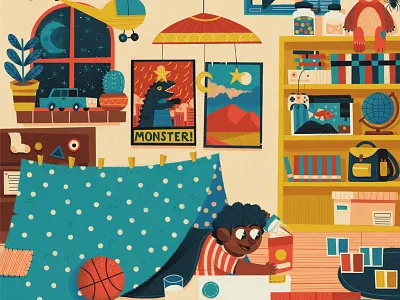 Kidding Around character digital painting drawing editorial graphic illustration retro texture vintage