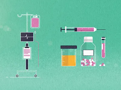 Medical Props blood blood donation heart monitor illustration injection medical medicine pills samples vector