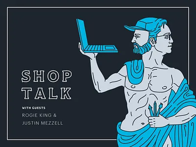 Super Team Deluxe Shop Talk faces god illustration justin linework poster rogie roman shop talk statue super team deluxe two underbelly