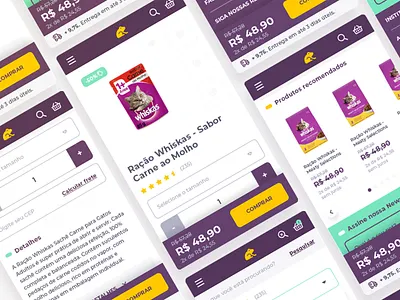 E-commerce mobile interface brand card catalog design ecommerce ecommerce design ecommerce shop form graphic interface interface design mobile ui