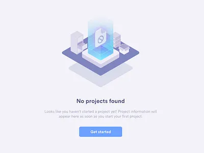 Project not found gradient isometric ui