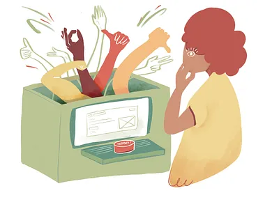 Creative Feedback design process feedback illustration teamwork ui