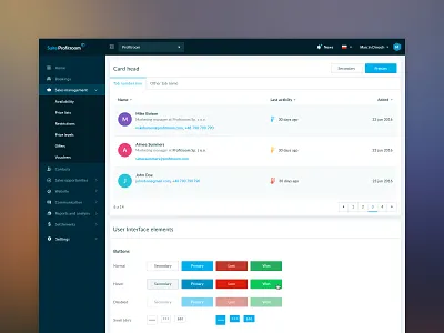 Design system for Hotel Management app dashboard design design system hotel app typography ui user interface ux