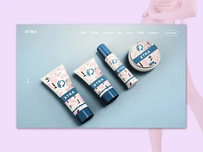Parallax Product Landing Page clean cosmetics landing minimal modern parallax product template theme ui ux web wordpress