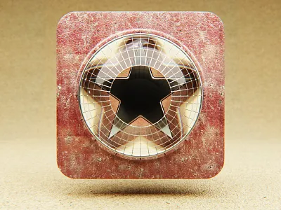 Quasi materialized Icon_Star 4d cinema octane ui