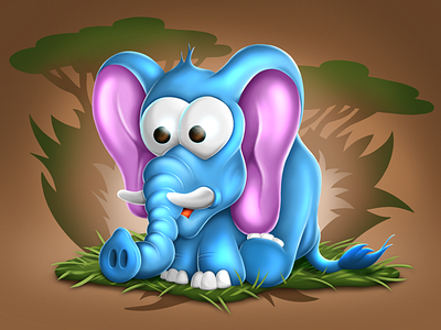 Elly ‘Artua Style’ animal cute illustration procreate