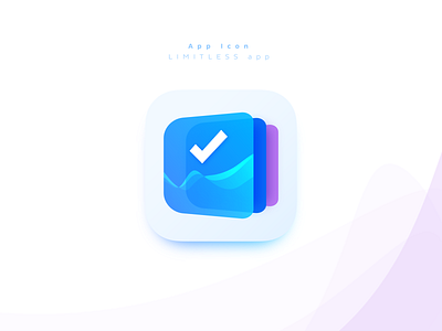 Limitless app icon app colors cool design focus icon icon app illustration logo minimal modern vector