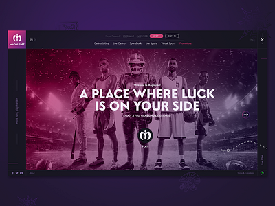 Magnusbet UX/UI Design Desktop banner banner design bannner betting bonus branding casino casino lobby gambling illustration logo online casino photoshop promotions typography ui uidesign ux ux design website concept