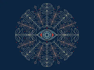 Evil Eye color evil evil eye illustration magic mandala nature