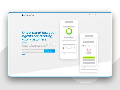Servicekarma Poll web form poll uxui webdesign