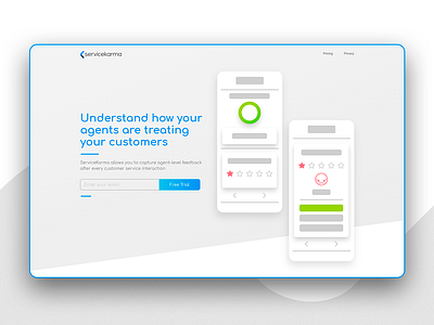 Servicekarma Poll web form poll uxui webdesign