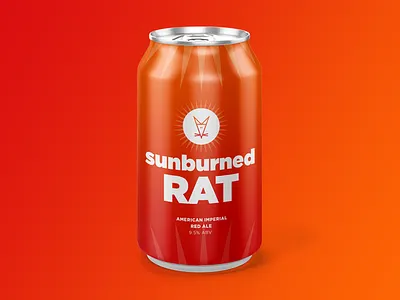 Sunburned Rat beer beercan color design icons logo type typography