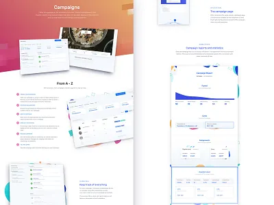 Collabs - Campaigns app design website