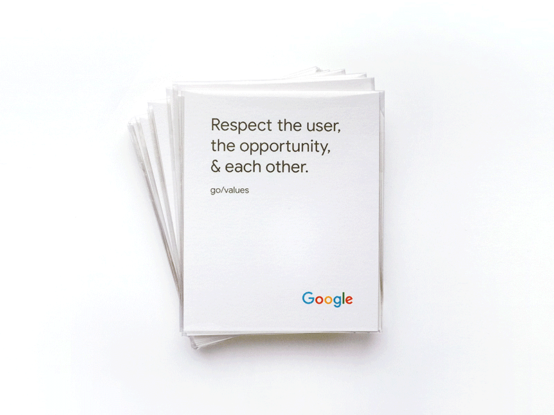 Google The Three Respects culture design google illustration respect ux vector