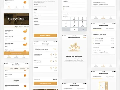 Bakery Delivery App app bakery delivery delivery app delivery service iphone light mobile mobile app pastry ui ux