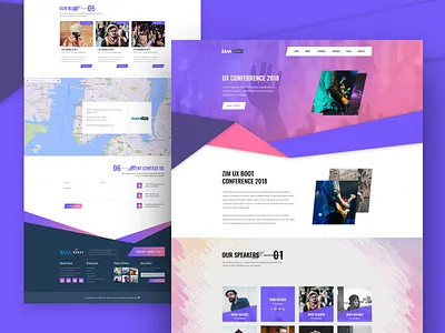 Event landing template color concept dribbble best shot event landing page google landing page landing page design template website design