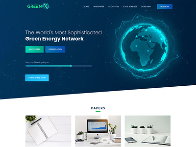 Greenx branding clean design ecosystem esolz esolzwebdesign green energy greenx landing page professional simple typography ui ux web web 3.0 webpage design website website design
