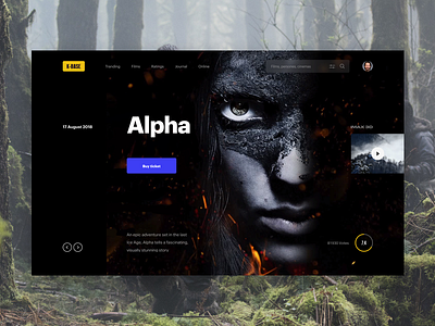 K-Base mainpage concept film homepage imdb kino mainpage movie