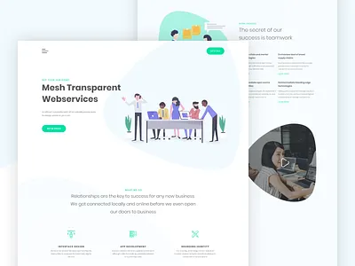 Agency Landing Page Design adobe xd agency clean concept creative ui landing landing design landing page ui web webdesign webpage website white