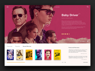 Baby daily ui design mockup movie app ui ui 100 ui trend ui trends ui ux design ux webapp webapplication