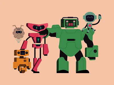 Mixer bots mixer retro robots xbox