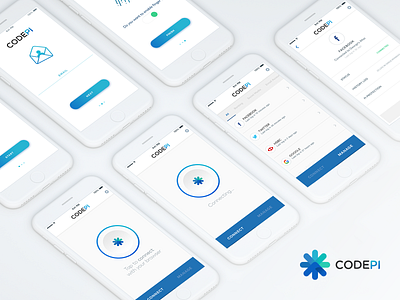 CODEPI Application agency app application design designer ios minimal app password password manager product design star ui uiux web design
