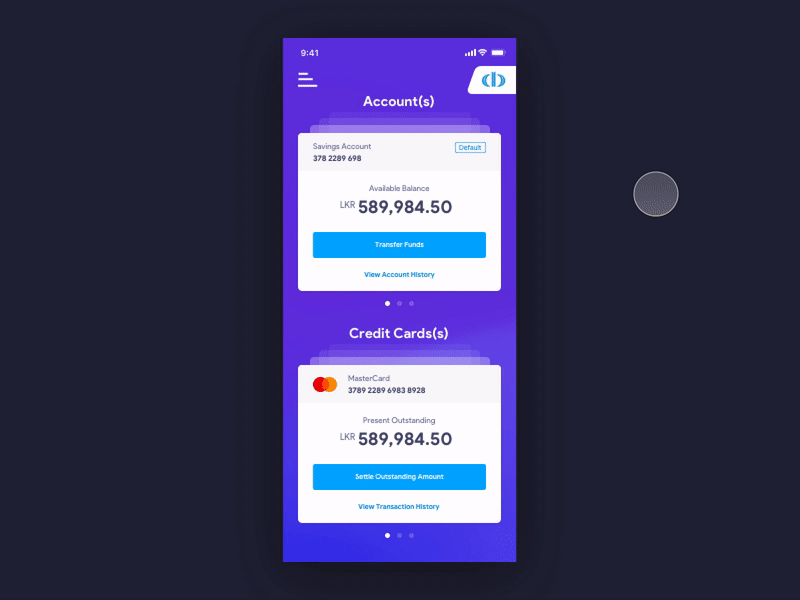 Fund Transfer | Commercial Bank app colombo ios mobile srilanka ui uidesign uiux ux uxdesign