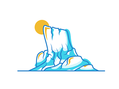 Mountain Exploration cliff design exploration icon illustration minimal mountain mountain illustration nature nature illustration vector