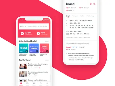 Youdao Dictionary dictionary interface red search translate translation translator word