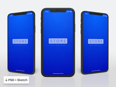 iPhone Mockup clay download free freebie iphone iphone x mock up mockup phone psd sketch ui