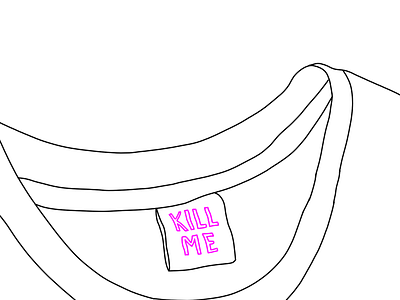 Kill Me illustration ink philly typography