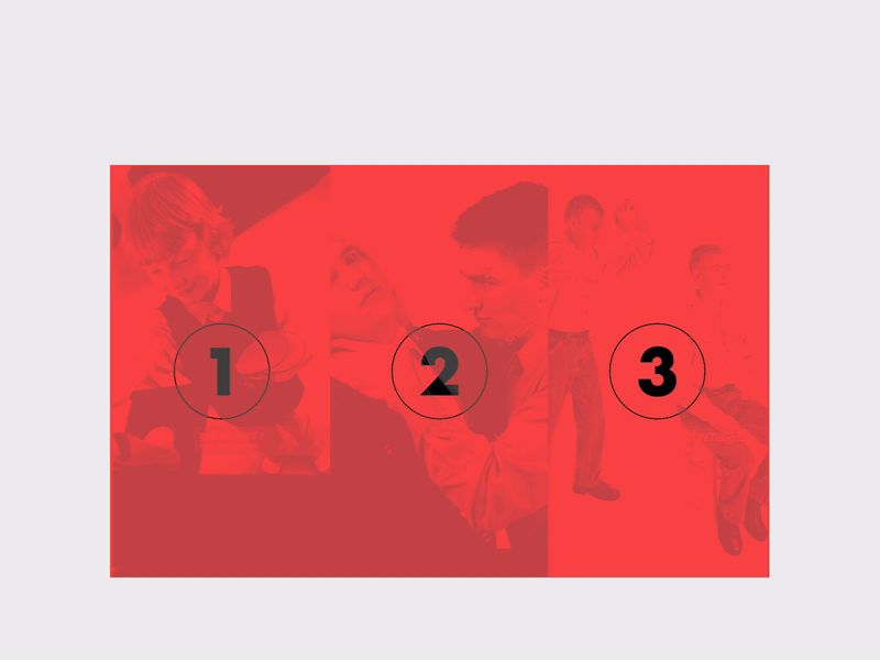 Splitting.js Card UI animation splitting stock