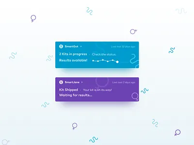Colorful Cards cards cards design color design ios shadow ubiome ui ux