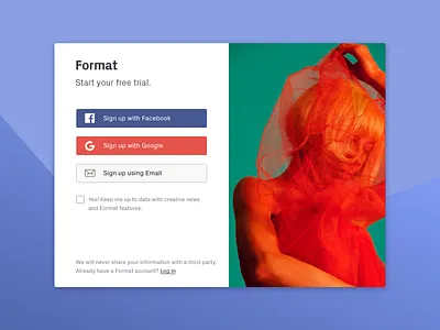 Format Sign up Concept signin signup signup page signupform ui web