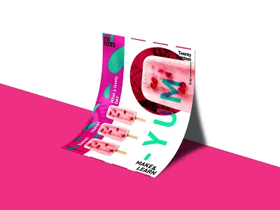 YUM | MAKE & LEARN | Poster 035 | 2018 2018 abstract design graphic illustration poster typography