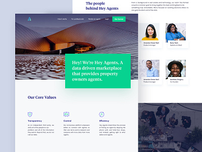 Heyagent About Us Page Design about us data driven find your agent hey agents property property owners property search real estate real estate agent