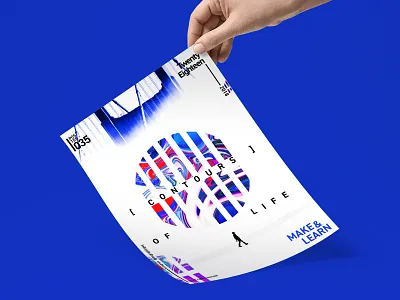 CONTOURS OF LIFE | MAKE & LEARN | Poster 036 | 2018 2018 abstract adobe color design everyday graphic poster typography