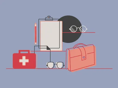 Eye health 5 blue design eye health illustration line vector