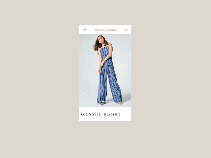 Band of Gypsies | Mobile branding ecom ecommerce fashion mobile product responsive retail scrolling shop shopping store