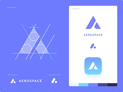 Aerospace - Logo Construction app apple branding design icon identity illustration ios iphone logo mark