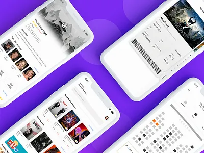 Movie Booking App cinema tickets film ios app movie cinema app movie online booking ticket ticket booking app ticket booking movies ui ux