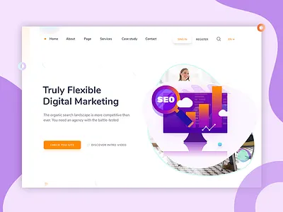Banner Exploration for Digital Agency agency business clean corporate creative agency digital digital agency fresh illustration minimal shape theme trend typography ui ux website