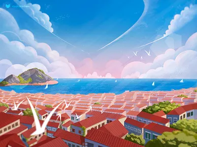 Dubrovnik city dark design dubrovnik forest illustration innn paint silent ui