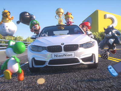 Mario Kart c4d oc ps