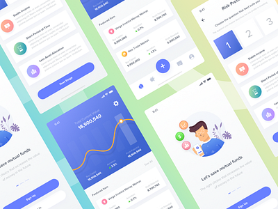 Mutual Funds App Concept capital finance fintech fund growth income market mutual period profit value wealthy