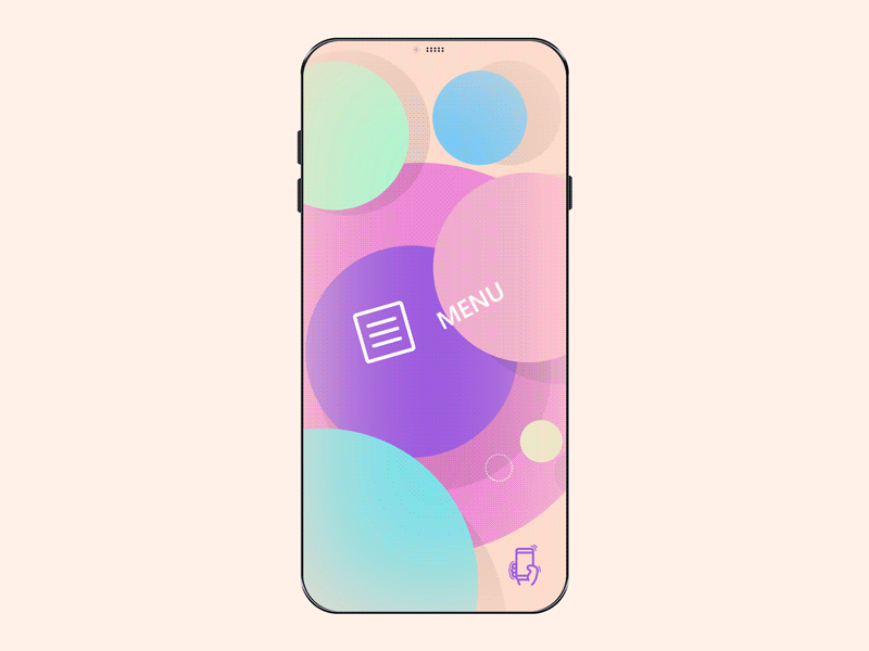 Interactive concept v1 - Shake App animation app color concept glitch landing promo shake ui wip
